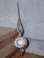 Oude Antieke Vintage Zilveren Kerstbal Piek met Deuk 28 cm, Diversen, Kerst, Ophalen of Verzenden, Zo goed als nieuw