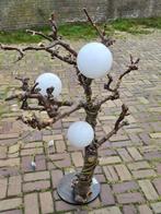 Staande lamp in (boom)stam, Huis en Inrichting, Ophalen, 100 tot 150 cm, Rustiek, Zo goed als nieuw