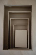 Nieuw Dozen 'rechthoekig' set van 5, Ophalen, Nieuw, Materiaal