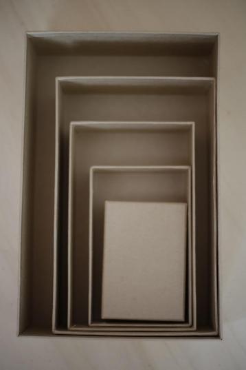 Nieuw Dozen 'rechthoekig' set van 5 beschikbaar voor biedingen