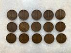 15 Centen 1948, Postzegels en Munten, Munten | Nederland, Ophalen of Verzenden, Koningin Wilhelmina, 1 cent, Losse munt