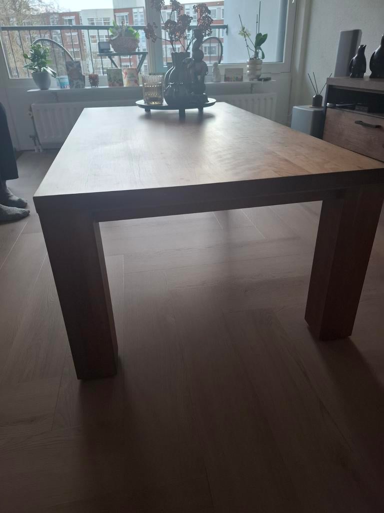 Salontafel van massief kersenhout., Huis en Inrichting, Tafels | Salontafels, Ophalen, 100 tot 150 cm, 50 tot 100 cm, Zo goed als nieuw