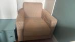 Lichtbruine rib fauteuil, Huis en Inrichting, Fauteuils, Ophalen, Gebruikt, Stof, 75 tot 100 cm