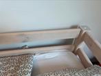 Whitewash houten bedframe, Ophalen, 90 cm, Eenpersoons, Wit