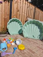 Zandspeelgoed set - Schelp zandbakken en accessoires, Kinderen en Baby's, Ophalen, Gebruikt
