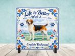 Life is Better With a English Foxhound -  Tegel, Verzenden, Nieuw