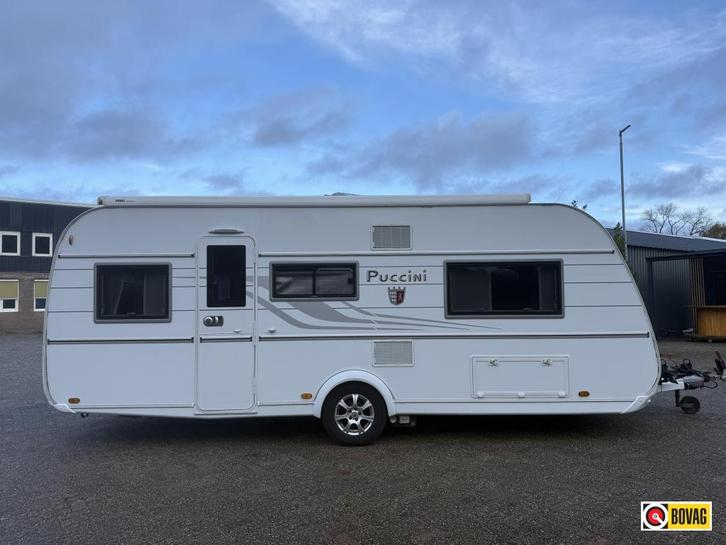 Tabbert Puccini 560 TD SUPER COMPLEET 2.5 BREED, Caravans en Kamperen, Caravans, Bedrijf, 1500 - 2000 kg, Rondzit, Tabbert, Frans bed