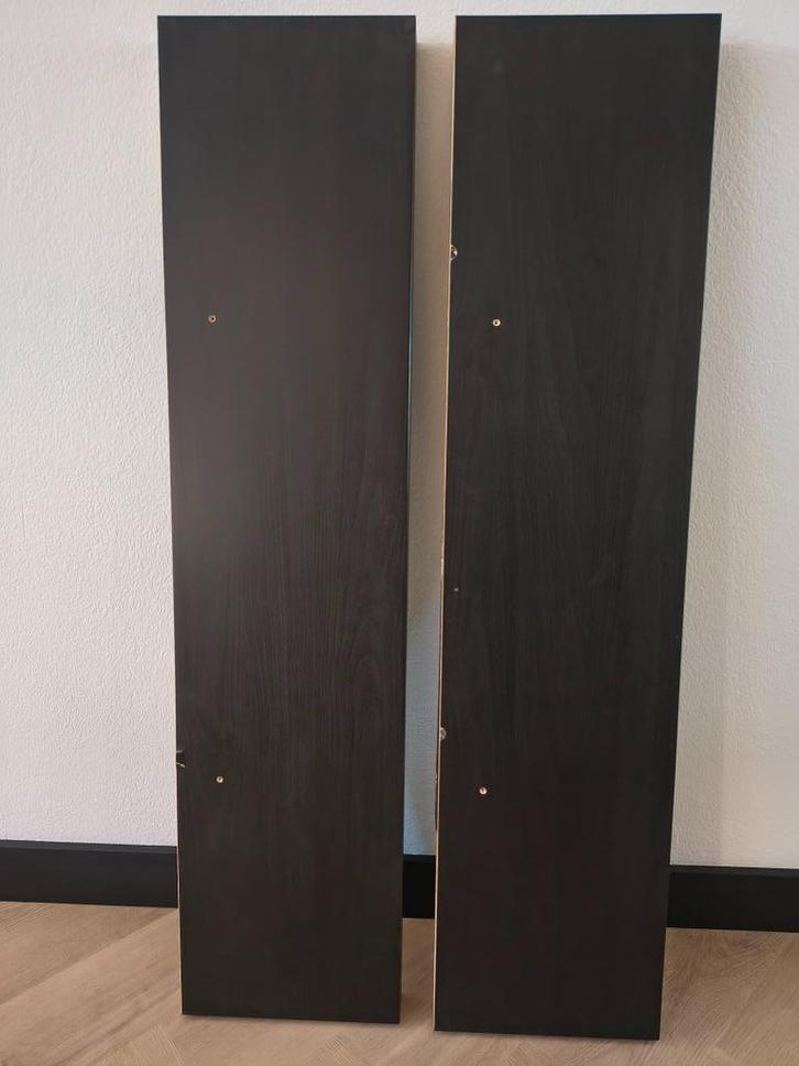 Wandplank LACK zwartbruin, Huis en Inrichting, Woonaccessoires | Wandplanken en Boekenplanken, Gebruikt, Ophalen