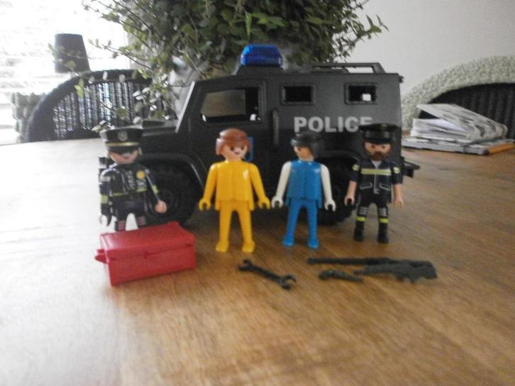 Playmobil/Playmobil politiejeep/Playmobil politiejeep 5974, Kinderen en Baby's, Speelgoed | Playmobil, Zo goed als nieuw, Complete set