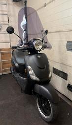 Sym Fiddle 2 Brom Mat Zwart 2021 Smoke Scherm 2e Eigenaar, Ophalen, Maximaal 45 km/u, Zo goed als nieuw, Benzine