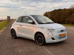 Fiat 500E La Prima 42kWh 118pk Aut 2021 Blauw, Auto's, Fiat, Beige, Leder, 25 min, Geïmporteerd