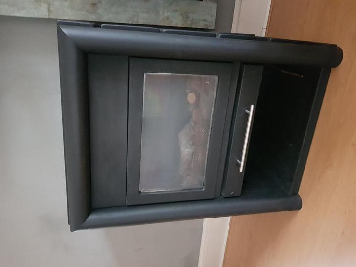 Gaskachel met haardblok, Huis en Inrichting, Kachels, Zo goed als nieuw, Gaskachel, Gas, Ophalen