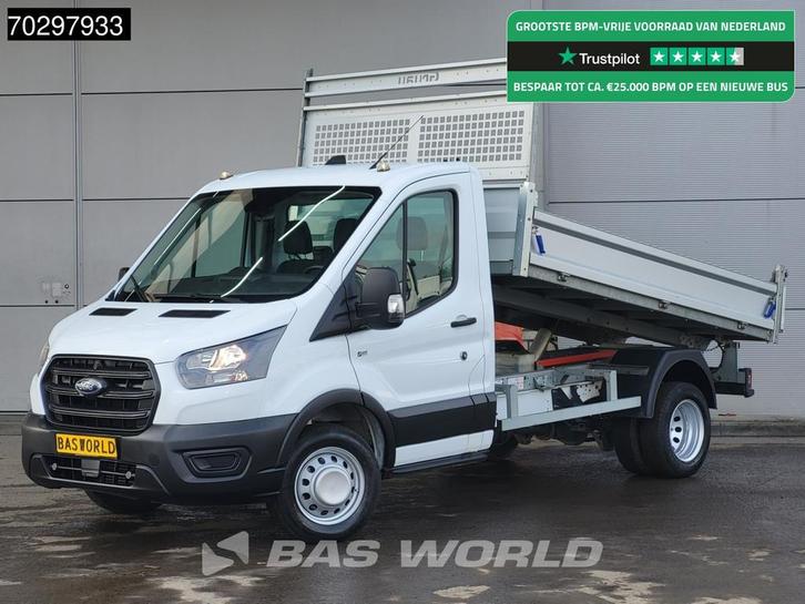 Ford Transit 130pk Dubbellucht Trekhaak Kipper Euro6 Tipper, Auto's, Bestelauto's, Bedrijf, Te koop, Centrale vergrendeling, Radio