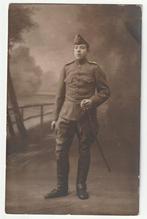 fotokaart miltair met sabel en rijlaarzen, Verzenden, X, Foto of Poster, Nederland