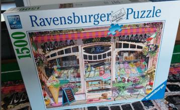Ravensburger puzzel - Ice Cream Shop - 1500 stukjes beschikbaar voor biedingen