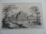 G 266 / Soestdijk het Paleis Houtgravure vrij zeldzaam, Antiek en Kunst, Ophalen of Verzenden