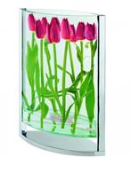 Design vaas: Decade Philippi Germany met optisch effect.ZGAN, Overige kleuren, Ophalen of Verzenden, Minder dan 50 cm, Glas