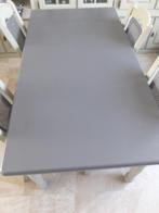 eiken eettafel en 4 stoelen, Huis en Inrichting, Ophalen, Gebruikt, Rechthoekig