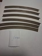 Set van 6 fleischmann grote bocht 9130, Gebruikt, Gelijkstroom, Fleischmann, Rails