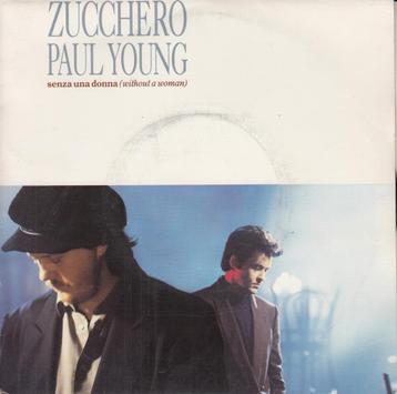 Vinyl-Single- 1991 - Zucchero & Paul Young - Senza Una Donna beschikbaar voor biedingen