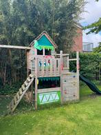Speelhuisje met schommels en glijbaan, Kinderen en Baby's, Speelgoed | Buiten | Speeltoestellen, Ophalen, Zo goed als nieuw, Glijbaan
