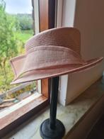 Mooie nette sisal zacht rose hoed - maat 56, Ophalen of Verzenden, Zo goed als nieuw