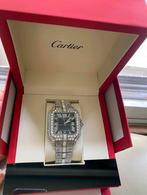 Cartier Santos horloges met moissanite, Overige merken, Staal, Staal, Nieuw