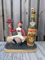 jaren 50-60 martini jockey reclame beeld met fles schenktuit, Ophalen, Gebruikt, Reclamebord