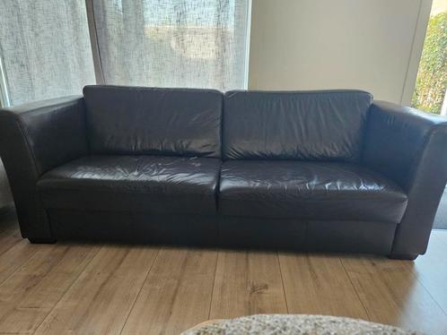 Gratis bank, Huis en Inrichting, Banken | Bankstellen, Gebruikt, Tweepersoons, 75 tot 100 cm, Leer, Ophalen