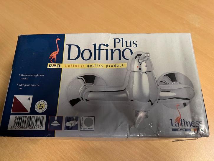 Lafiness Dolfino Plus douchemengkraan 15cm, Doe-het-zelf en Verbouw, Sanitair, Nieuw, Kraan, Chroom, Ophalen of Verzenden