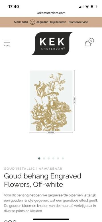 Behang Engraved Flowers KEK Amsterdam  beschikbaar voor biedingen