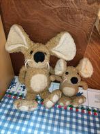 2 x Icare muis knuffel 37 cm en 24 cm thuismuis, Ophalen of Verzenden, Gebruikt, Overige typen