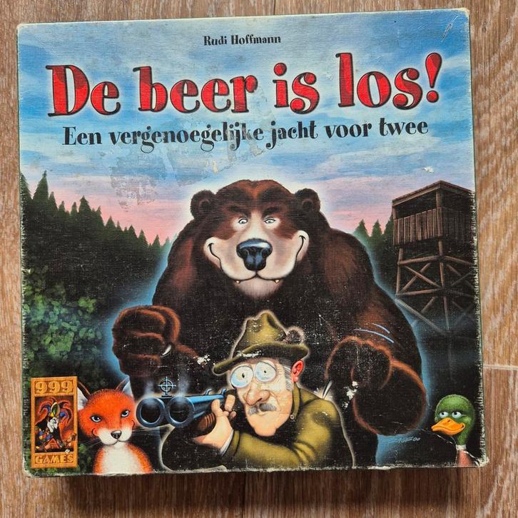 De beer is los! - Gebruikte staat, Hobby en Vrije tijd, Gezelschapsspellen | Bordspellen, Gebruikt, Een of twee spelers, Ophalen of Verzenden