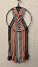 Macrame dromenvanger, roze/grijs, 20 cm diameter, Ophalen of Verzenden, Nieuw