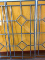 Oude glas in lood ramen, Gevelraam of Ruit, Gebruikt, Ophalen of Verzenden, Minder dan 80 cm