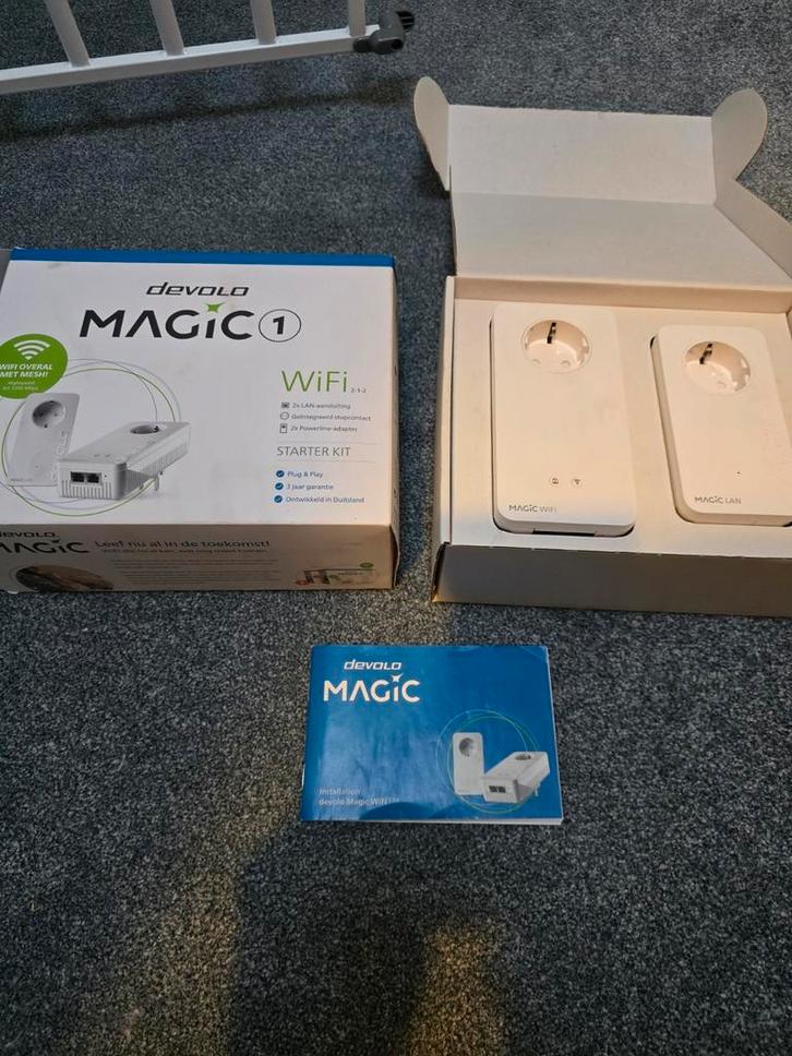 Devolo Magic 1 Starterset - 1200 Mbps, Computers en Software, Powerlines, Zo goed als nieuw, Ophalen of Verzenden