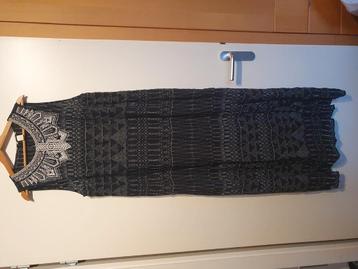 Lange H&M jurk, zwart/wit, maat 46  beschikbaar voor biedingen
