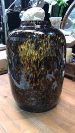 Fidrio vaas . Tijger print., Ophalen, Zo goed als nieuw, Glas, Minder dan 50 cm