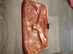 Vintage bruin leren PE Florence clutch envelop tas, Sieraden, Tassen en Uiterlijk, Tassen | Damestassen, Ophalen of Verzenden
