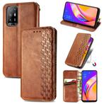 OPPO A94 5G / Reno5 Z Luxe PU Lederen Wallet Case Set _Bruin, Verzenden, Nieuw, Hoesje of Tasje