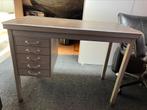Vintage bureau metaal met laden, Ophalen, Gebruikt