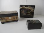 3 Chinese oude Lakdozen, Antiek en Kunst, Curiosa en Brocante, Ophalen of Verzenden
