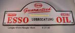 Esso domed gietijzeren wandbord garagebord, Ophalen of Verzenden, Nieuw, Reclamebord
