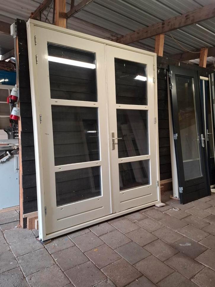 Openslaande deuren. Tuindeuren. Terras deuren. Pui, Doe-het-zelf en Verbouw, Kozijnen en Schuifpuien, Zo goed als nieuw, Deurkozijn