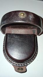 Vintage Bruin Leren Knipsluiting Portemonnee, Overige merken, Gebruikt, Ophalen of Verzenden, Leer