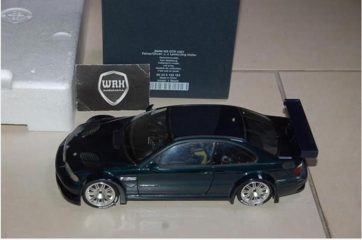 SALE !! 1:18 BMW M3 E46 GTR green Minichamps zie info WRH, Hobby en Vrije tijd, Modelauto's | 1:18, Zo goed als nieuw, Auto, MiniChamps