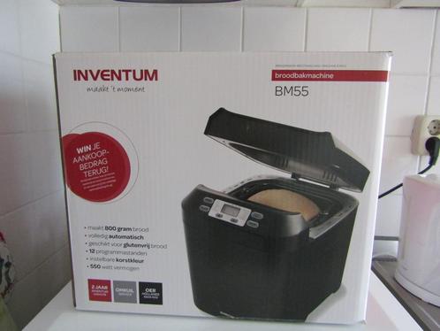Broodbakmachine Inventum Gewoon en Glutenvrij brood, Witgoed en Apparatuur, Broodbakmachines, Zo goed als nieuw, Met timer, 400 tot 800 gram deeg