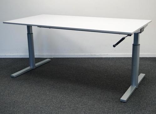 Gispen TM Slingerbureaus | 160 x 80 cm | Bureaus | 62-84 cm, Huis en Inrichting, Bureaus, Gebruikt, Bureau, In hoogte verstelbaar