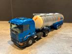 Tekno Scania 124l Nedloyd tanktrailer, Hobby en Vrije tijd, Modelauto's | 1:50, Ophalen of Verzenden, Zo goed als nieuw, Bus of Vrachtwagen