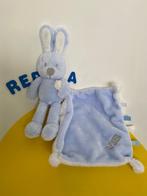 4797 VIB konijn konijntje blauw met doekje, Ophalen of Verzenden, Zo goed als nieuw, Konijn